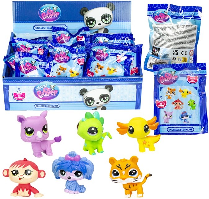 LITTLEST PETS SHOP Hasbro mini figure 3D In blindbag 12x9cm ass In espo da 24pz x24…x48